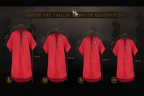 ROBE QUIDDITCH GRYFFONDOR M