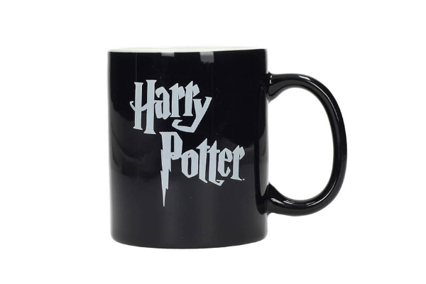 Mug Harry Potter avec logo noir et blanc